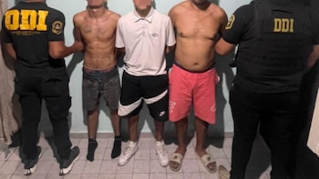 Detuvieron a tres hombres por