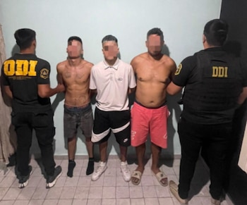 Tres hombres fueron detenidos por