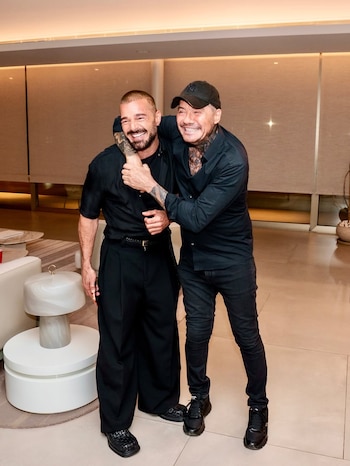 Otra imagen de la afinidad entre Marcelo Tinelli y Ricky Martin