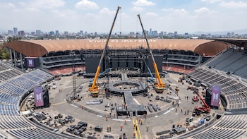 BTS en México: así va el montaje del escenario para los tres conciertos