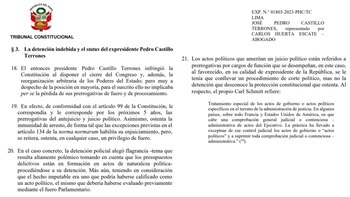 Resolución del Tribunal Constitucional. |