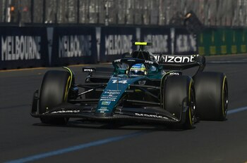 Fernando Alonso durante el Gran