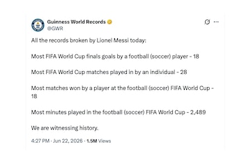 Los Récords Guinness que batió Lionel Messi