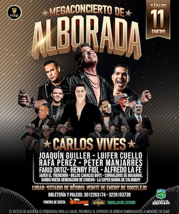 El cantante samario fue confirmado