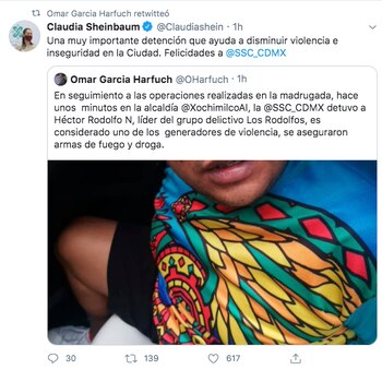 De acuerdo con Harfuch, la