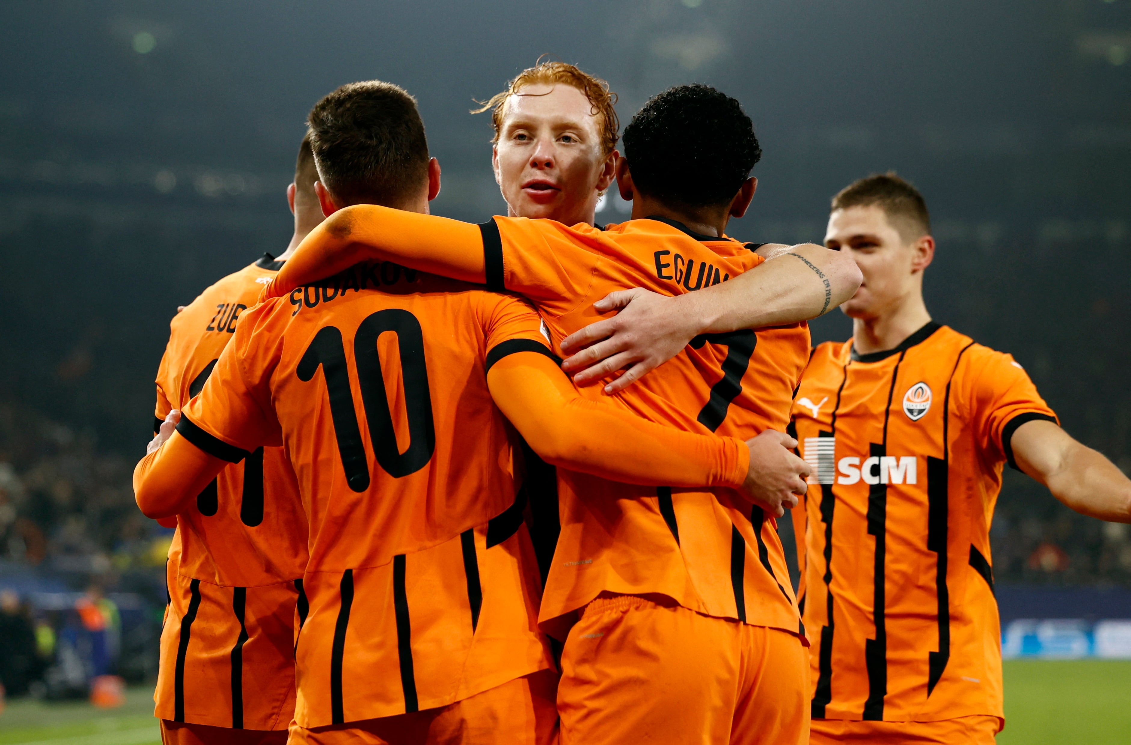 Shakhtar Donetsk disputará sus partidos de local en la Champions League 2026/27 en Londres, un hecho inédito en el fútbol europeo (REUTERS/Leon Kuegeler)