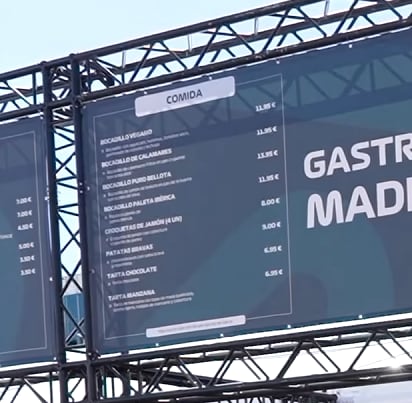 Los precios de la restauración están expuestos en los puntos de venta del circuito (Nil OGT | YouTube)