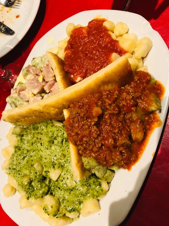 El plato ñoquis de los