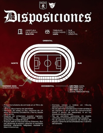Las disposiciones de América de Cali para el partido ante Deportivo Independiente Medellín y el ingreso al estadio Pascual Guerrero - crédito América de Cali