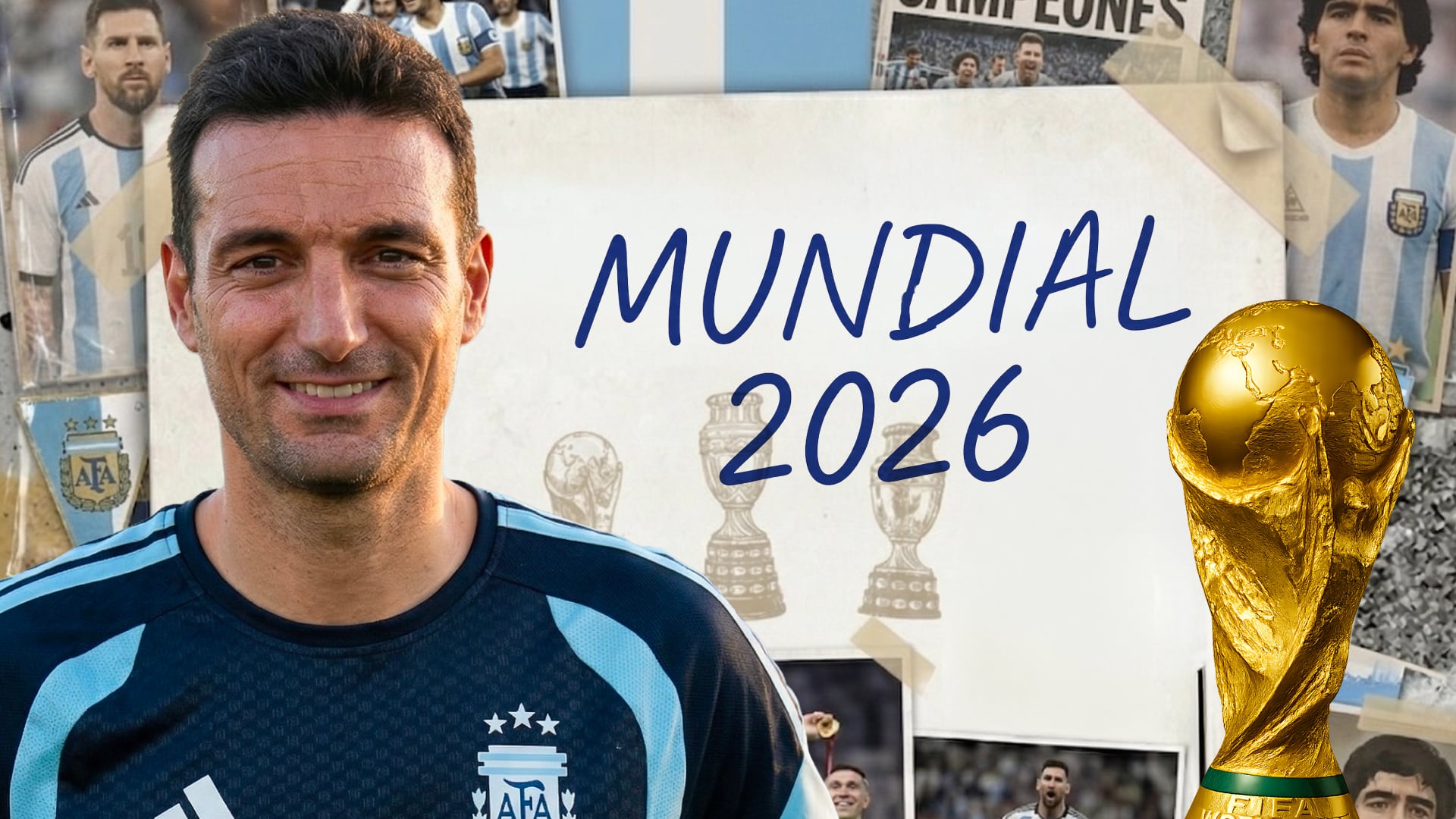 El borrador de la lista de Scaloni para el Mundial 2026 (Infobae)