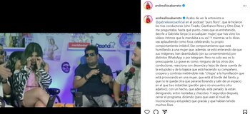 Andrea Llosa y su mensaje