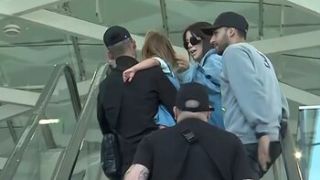 L-Gante y Wanda Nara partiendo