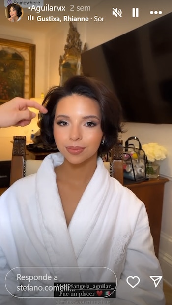 Así lucía la cantante maquillada por el famoso
(Foto: Instagram)