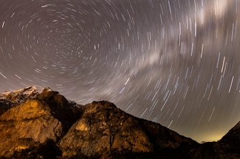Lluvia de Perseidas en una