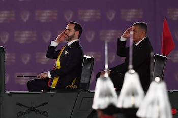 Abelardo de la Espriella tendrá como ministro de Defensa al general (r) Jorge Mora, que liderará la estrategia para impactar a los grupos armados ilegales que no se atengan al ultimátum de entregar las armas, y que anunció "el Tigre" a finales de junio de 2026, después del triunfo en la segunda vuelta de elecciones presidenciales - crédito Jaime Saldarriaga / AFP