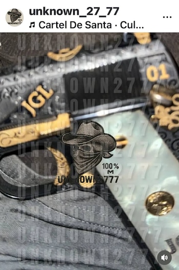 Presunta arma de El Texas o 01. (X/@idn__03)