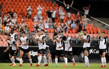 Los jugadores del Valencia CF