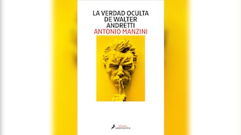 Portada del libro 'La Verdad Oculta' con fondo amarillo brillante, muestra una escultura de un rostro masculino con un dedo sobre los labios y el logo 'black salamandra'