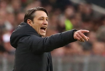 Soccer Football - Bundesliga - Bayern Munich v VfL Wolfsburg - Allianz Arena, Munich, Germany - March 9, 2019 Bayern Munich coach Niko Kovac gestures REUTERS/Michael Dalder DFL regulations prohibit any use of photographs as image sequences and/or quasi-video