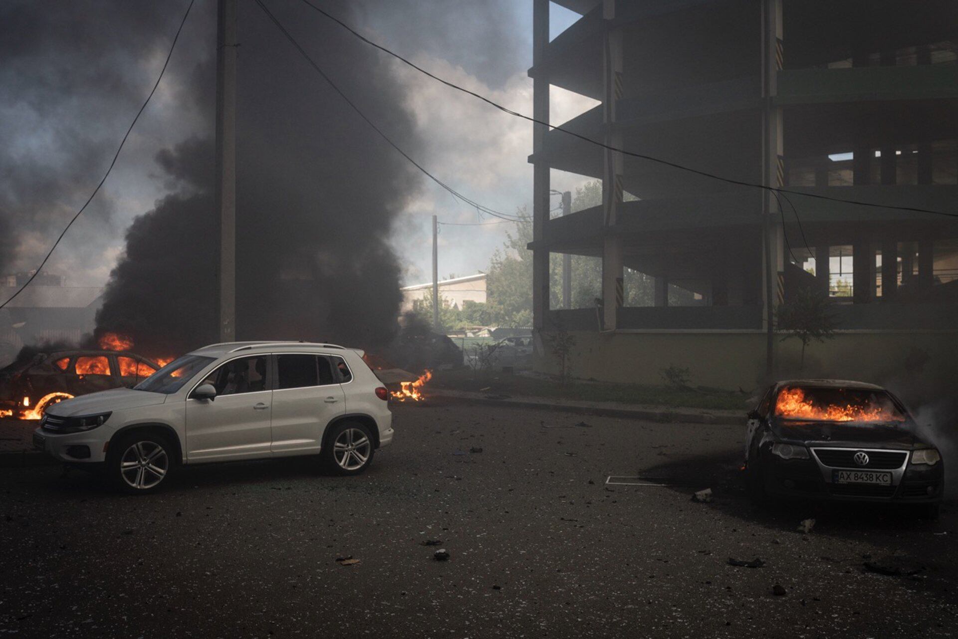 24/07/2025 July 24, 2025, Kharkiv, Kharkiv, Ukraine: 22 people were injured after a ballistic missile struck a residential area in the city of KharkivPOLITICA Europa Press/Contacto/Edoardo Marangon