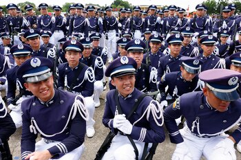 La Academia Whampoa fue fundada en 1924 en la provincia sureña de Cantón por el entonces Gobierno nacionalista del Kuomintang (KMT)
(REUTERS/Ann Wang)