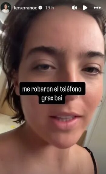 La influencer posteó una historia