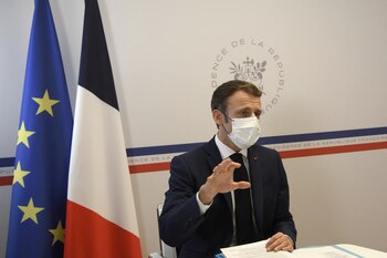 El presidente Emmanuel Macron (Foto: