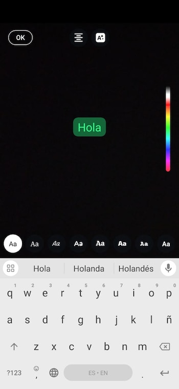 Los textos en los estados