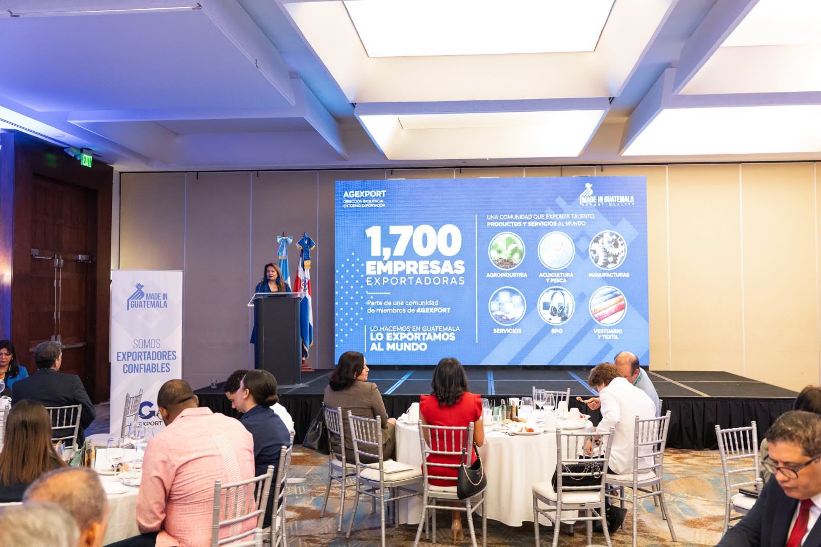Más de cien empresas dominicanas asistieron a la actividad sobre la oferta exportable guatemalteca y las opciones de inversión. (Agexport)