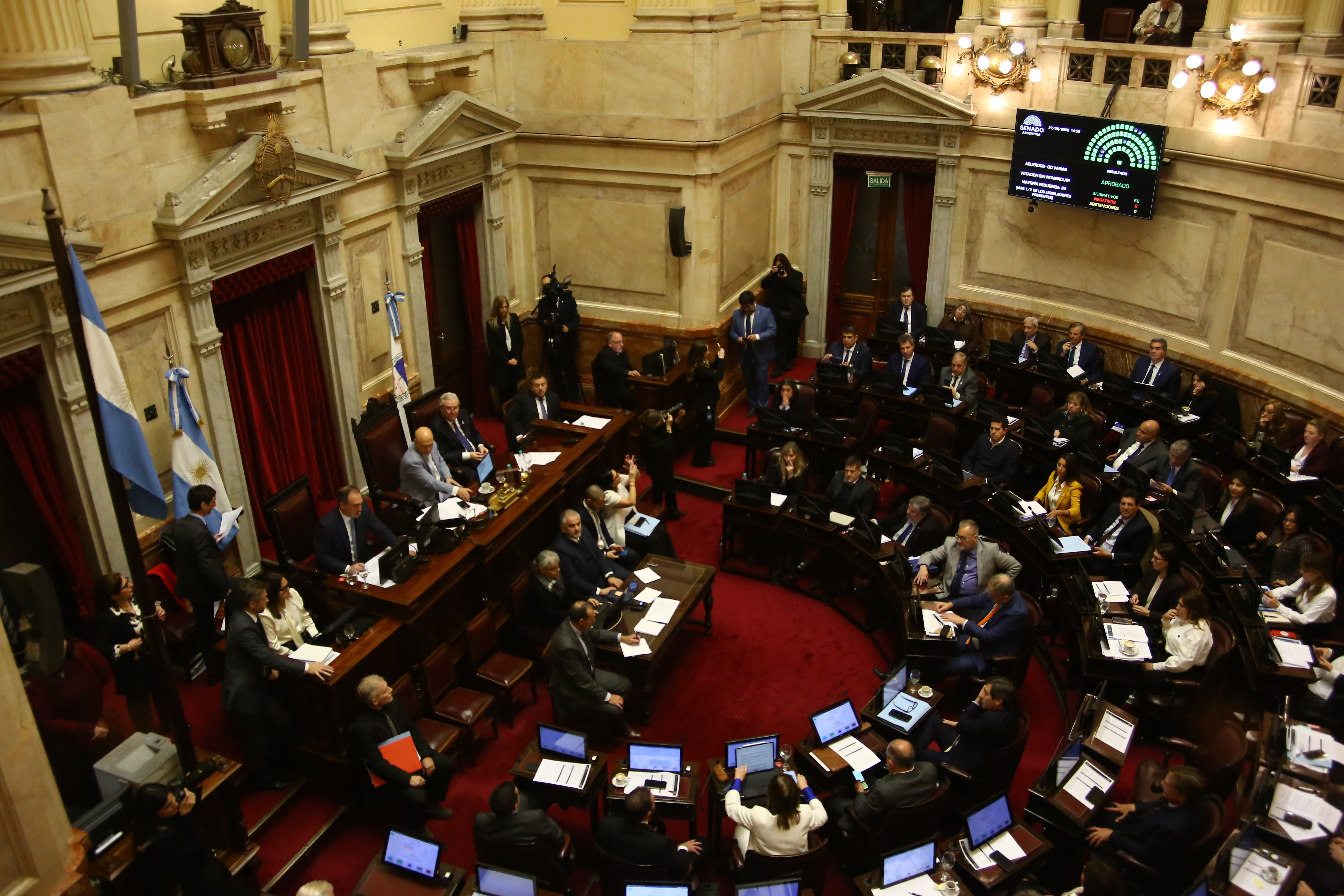 El pleno del Senado durante la sesión que realizó el reciente jueves (Fotos: RS Fotos)