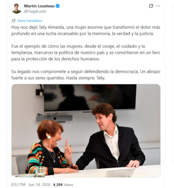 Reacciones despedida Taty Almeyda