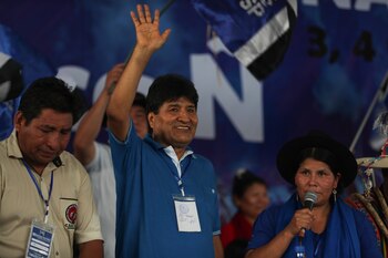 Evo Morales durante el congreso