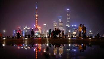 El Bund en Shanghai. Las