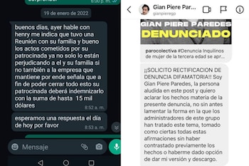 Eva Machado denuncia que recibe