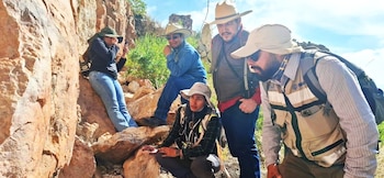 El INAH logran descubrir ocho nuevos sitios de pintura rupestre en Zacatecas.
Crédito: INAH