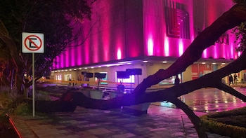 Debido a la fuerte tormenta