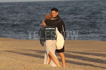 La pareja se mostró unida