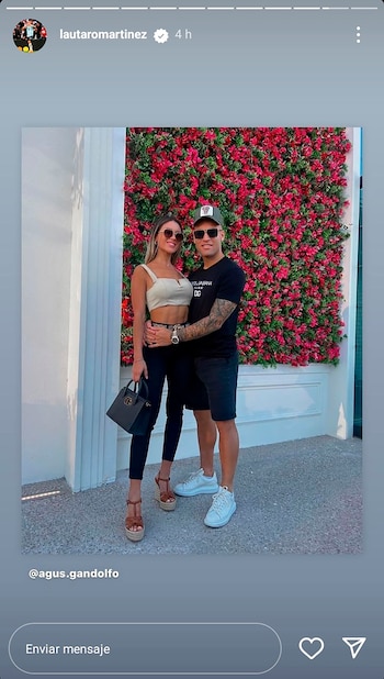 Lautaro Martínez compartió un almuerzo