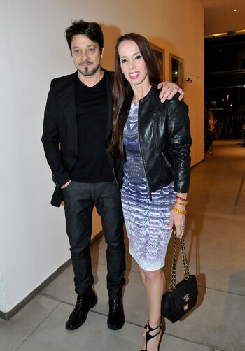 Victoria Onetto y su marido,