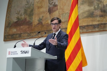 03/03/2026 El president de la Generalitat, Salvador Illa, interviene durante la recepción a los deportistas catalanes de los JJ.OO. de invierno 2026, a 3 de marzo de 2026, en Barcelona, Cataluña (España). Los deportistas catalanes han tenido una actuación histórica en los Juegos Olímpicos de Invierno Milán-Cortina 2026, destacando el oro del esquiador de montaña Oriol Cardona Coll. Cataluña aportó una mayoría a la delegación española, con figuras clave como Queralt Castellet, Joaquim Salarich y varios esquiadores de fondo, consolidando su peso en deportes de nieve.
POLITICA
David Zorrakino - Europa Press