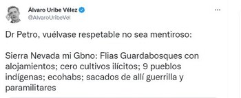 Las denuncias de Álvaro Uribe