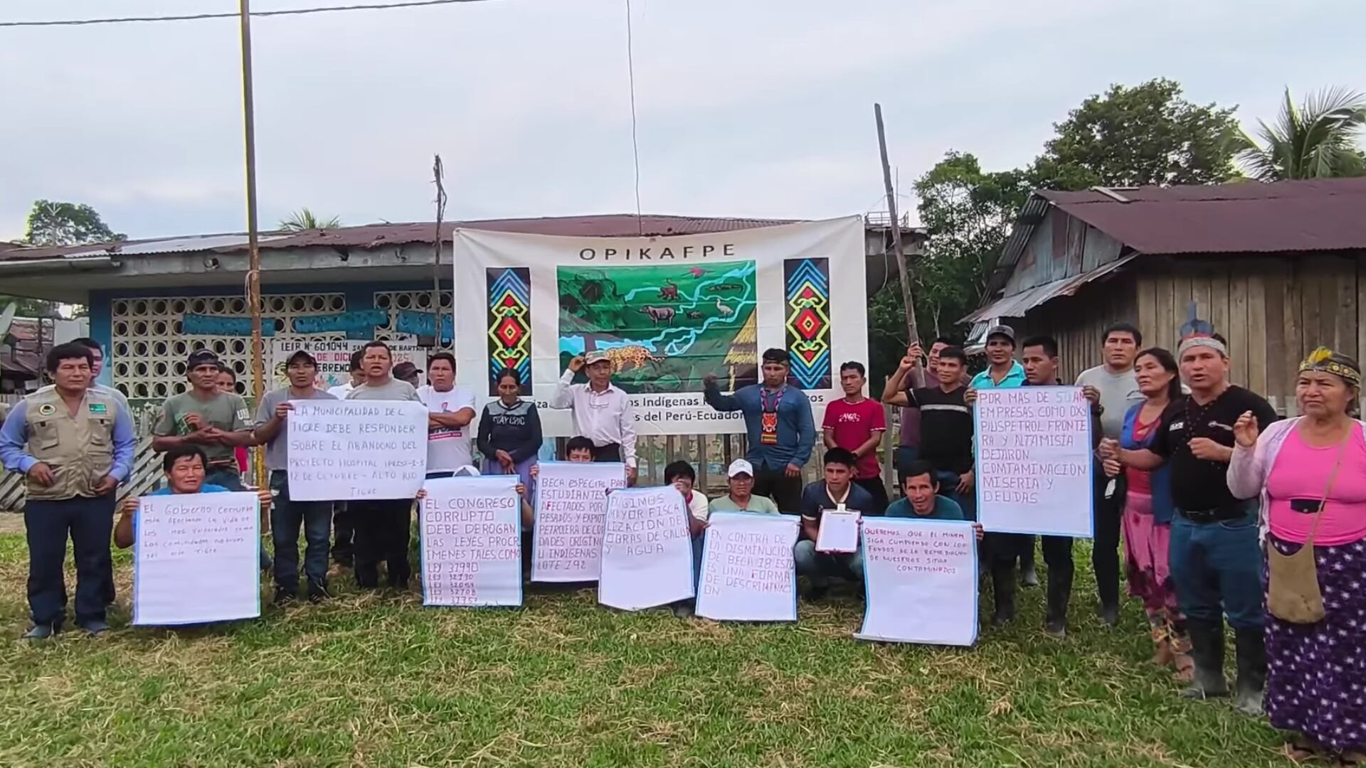 Minería ilegal: una amenaza creciente en el río y las comunidades. Foto: Observatorio Petrolero de Amazonía Norte / Facebook