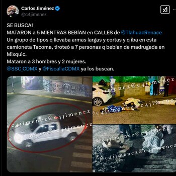 Responsables de acribillar a cinco