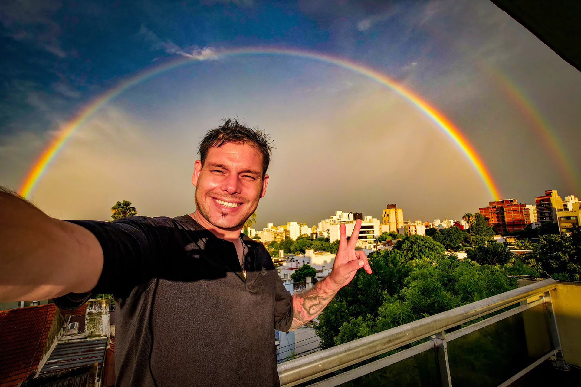 El fotógrafo Nicolás Viñas, detenido ayer durante los incidentes en Plaza de Mayo