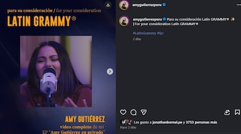 Amy Gutiérrez busca un lugar en los Latin Grammy 2026.