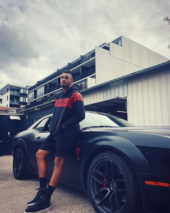 El vehículo de Kyrgios que