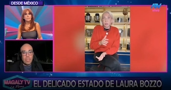 Revelan que Laura Bozzo habría superado la septicemia y podría pasar a una habitación. Captura: Magaly TV La Firme.