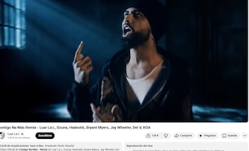 La canción ya suma más de dos millones de reproducciones. (Captura de pantalla)