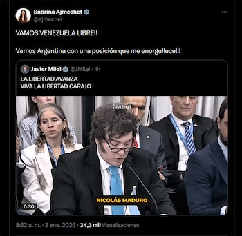 La diputada nacional libertaria respaldó