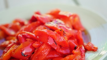 Los pimientos asados en freidora